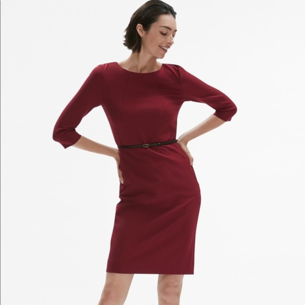 MM LaFleur | Etsuko Dress in Pomegranate Red